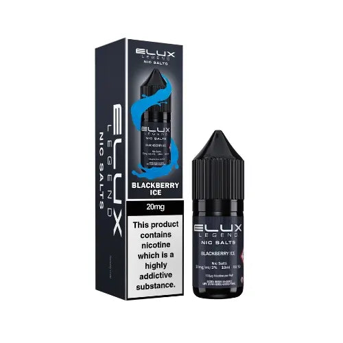 Elux Legend 10ml Nicotine Salt E-Liquids BLACKBERRY ICE 20mg Nic Salts