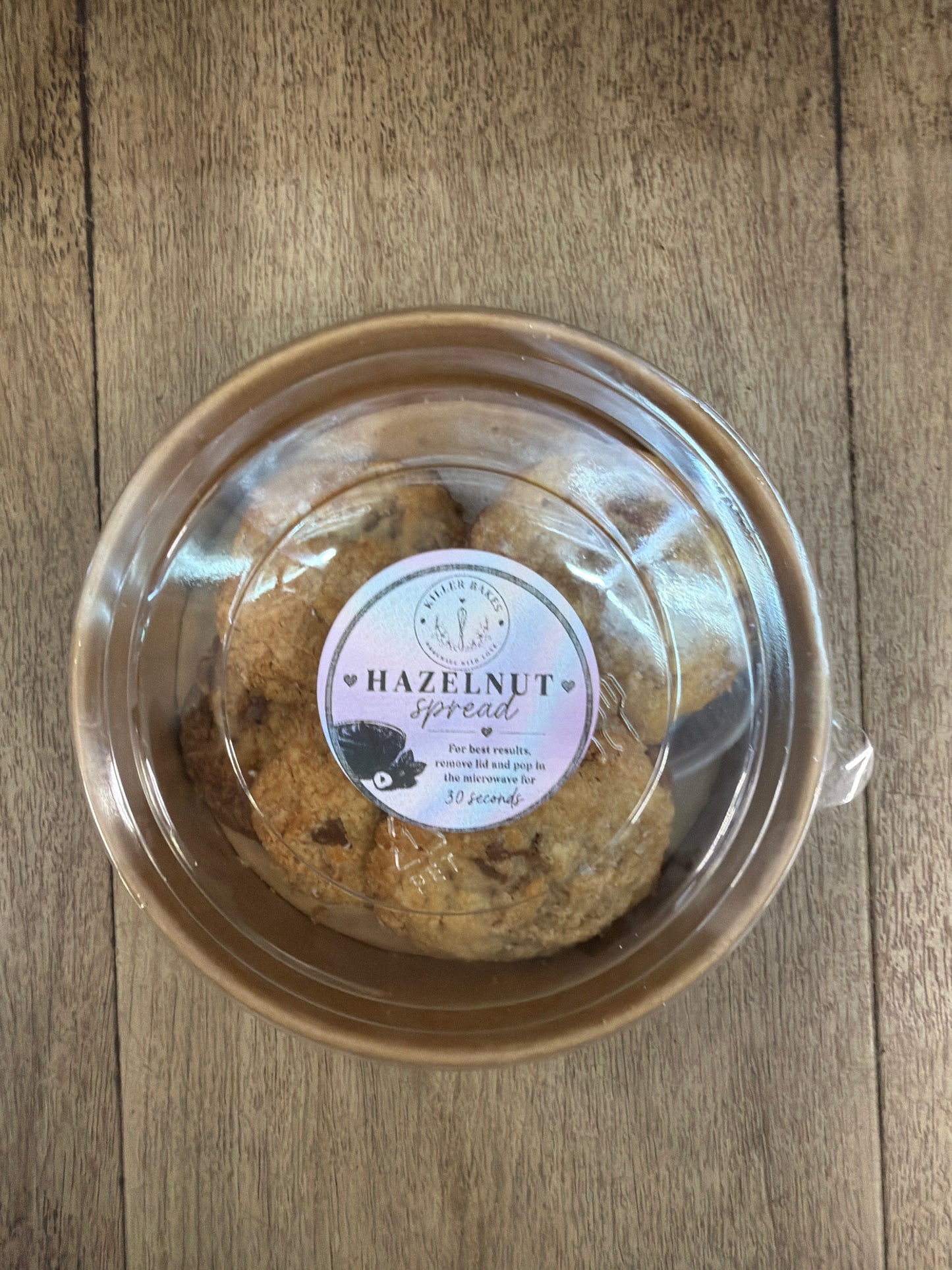 Killer Bakes Cookie Bowl with Hazelnut Spread