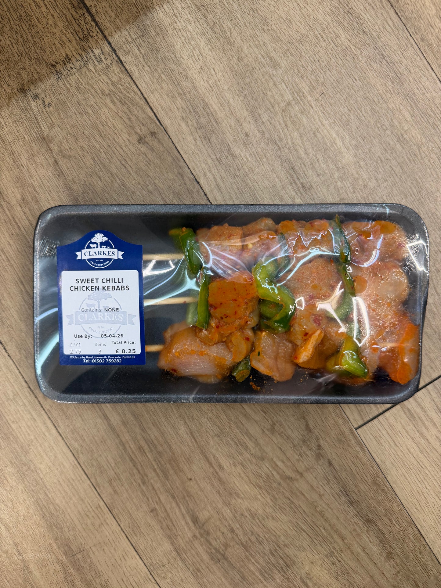 Clarkes Butchers Sweet Chilli Chicken Kebabs