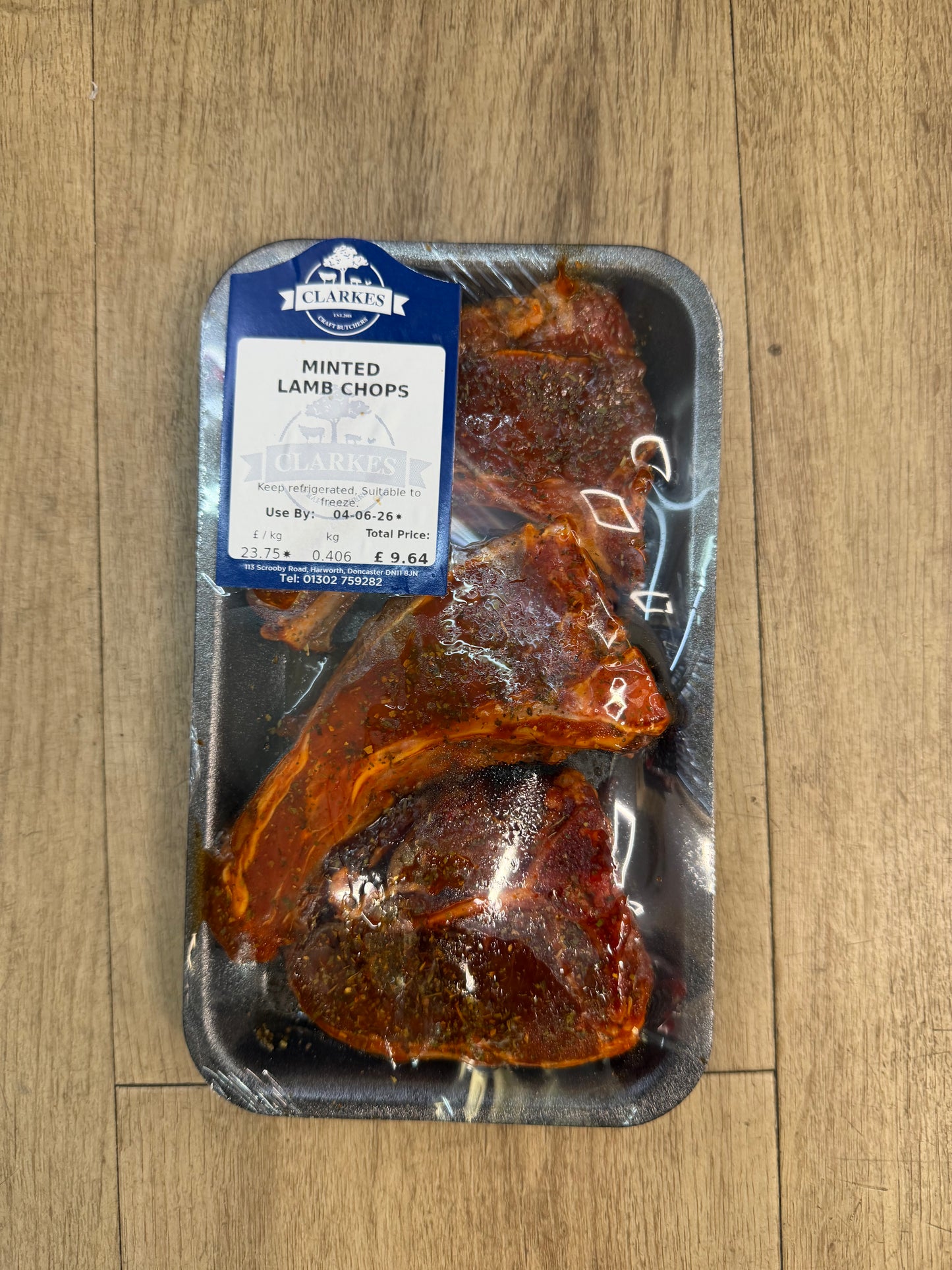 Clarkes Butchers Minted Lamb Chops