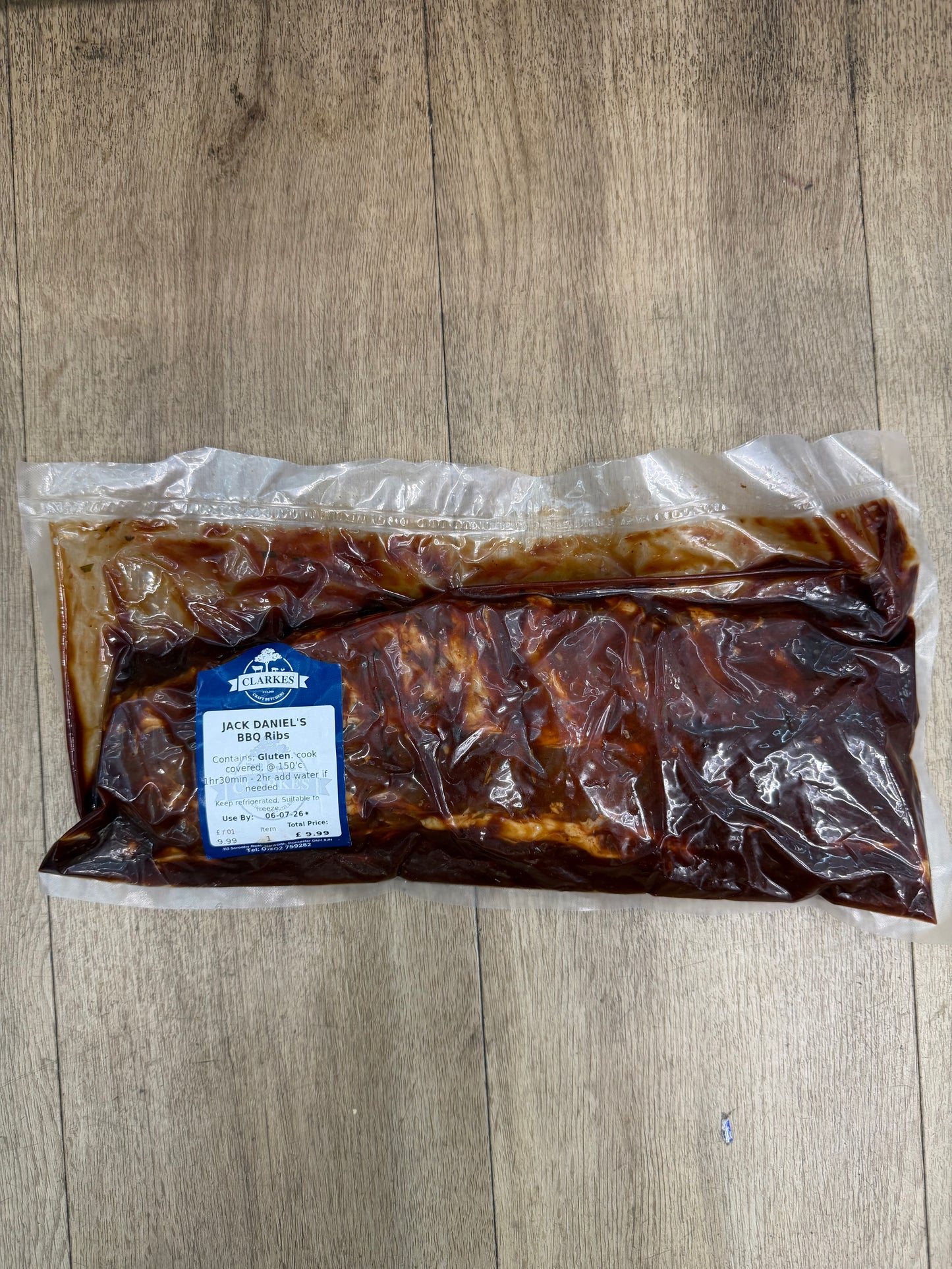 Clarkes Butchers Jack Daniel Ribs
