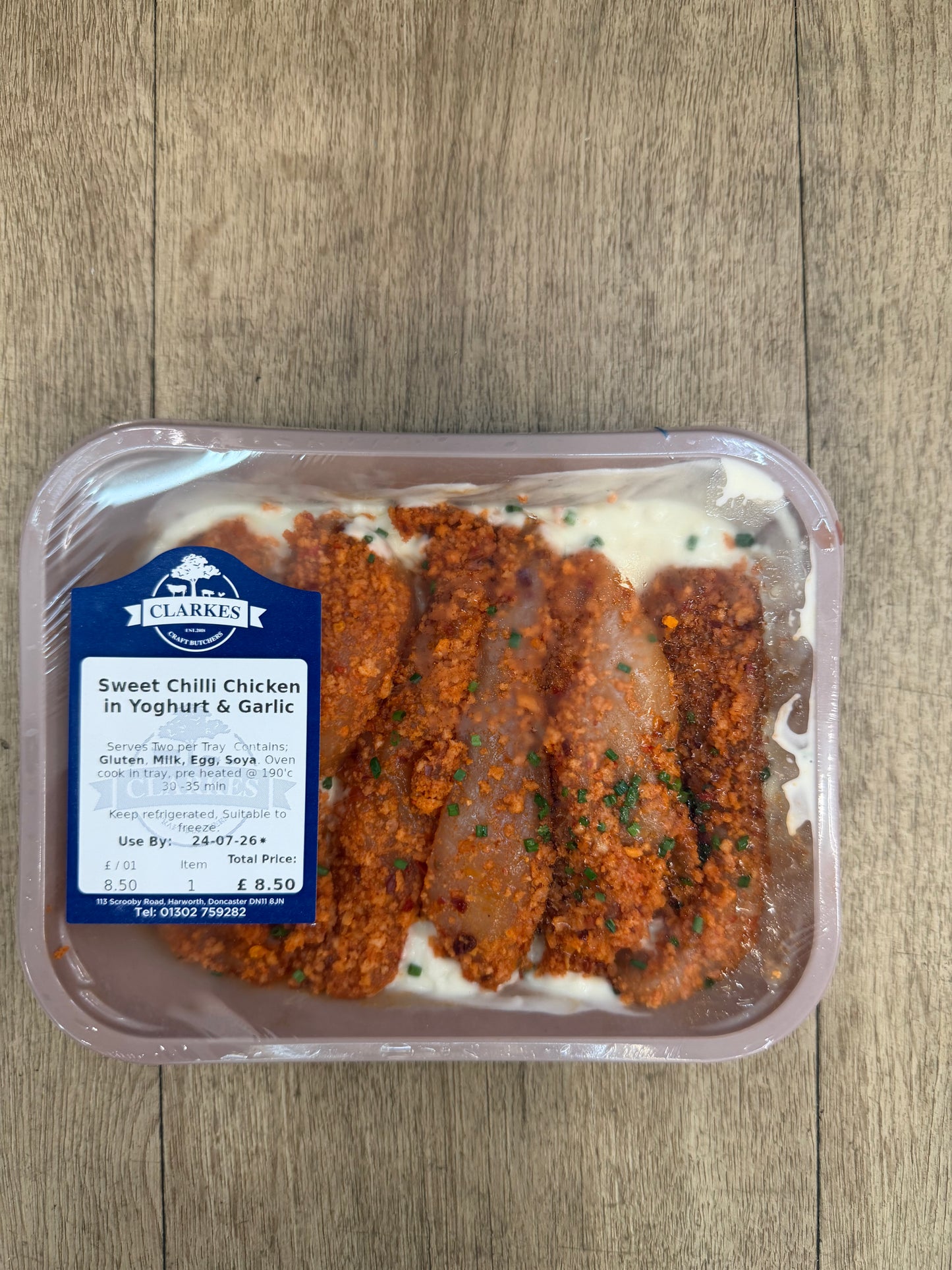 Clarkes Butchers Sweet Chilli Chicken in Garlic Yoghurt