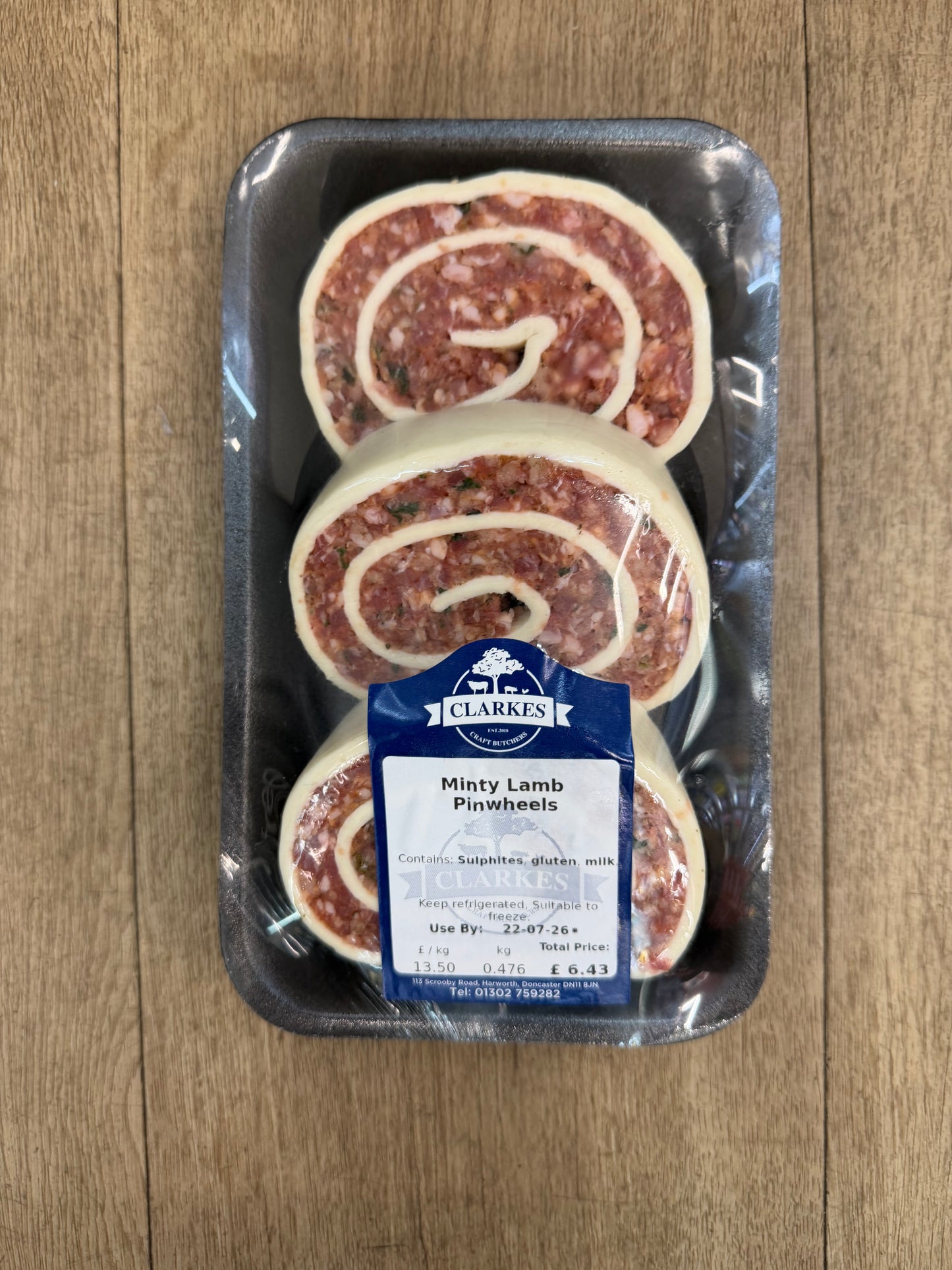 Clarkes Butchers Minty Lamb Wheels