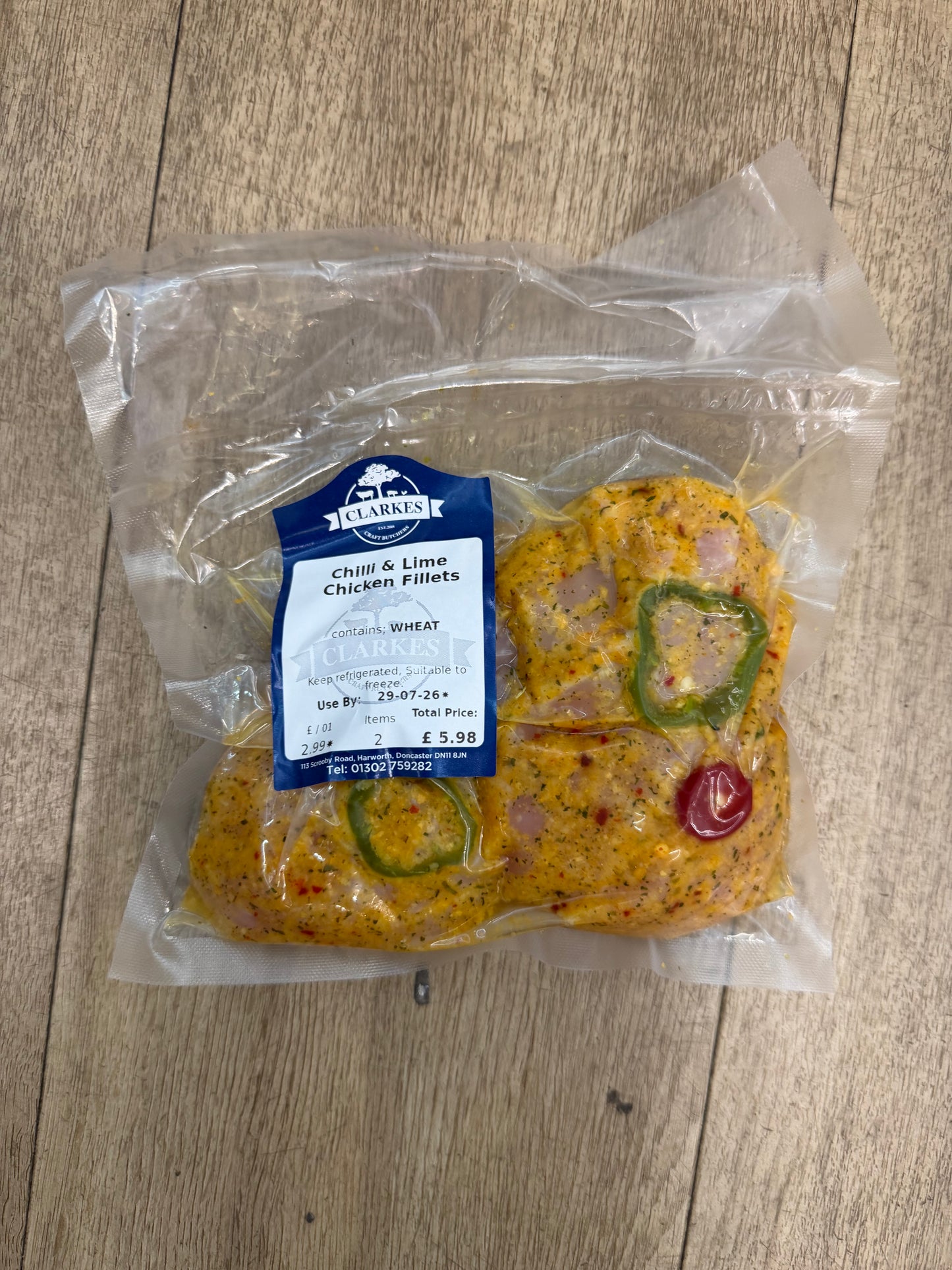 Clarkes Butchers 2 Chilli & Lime Chicken Fillets