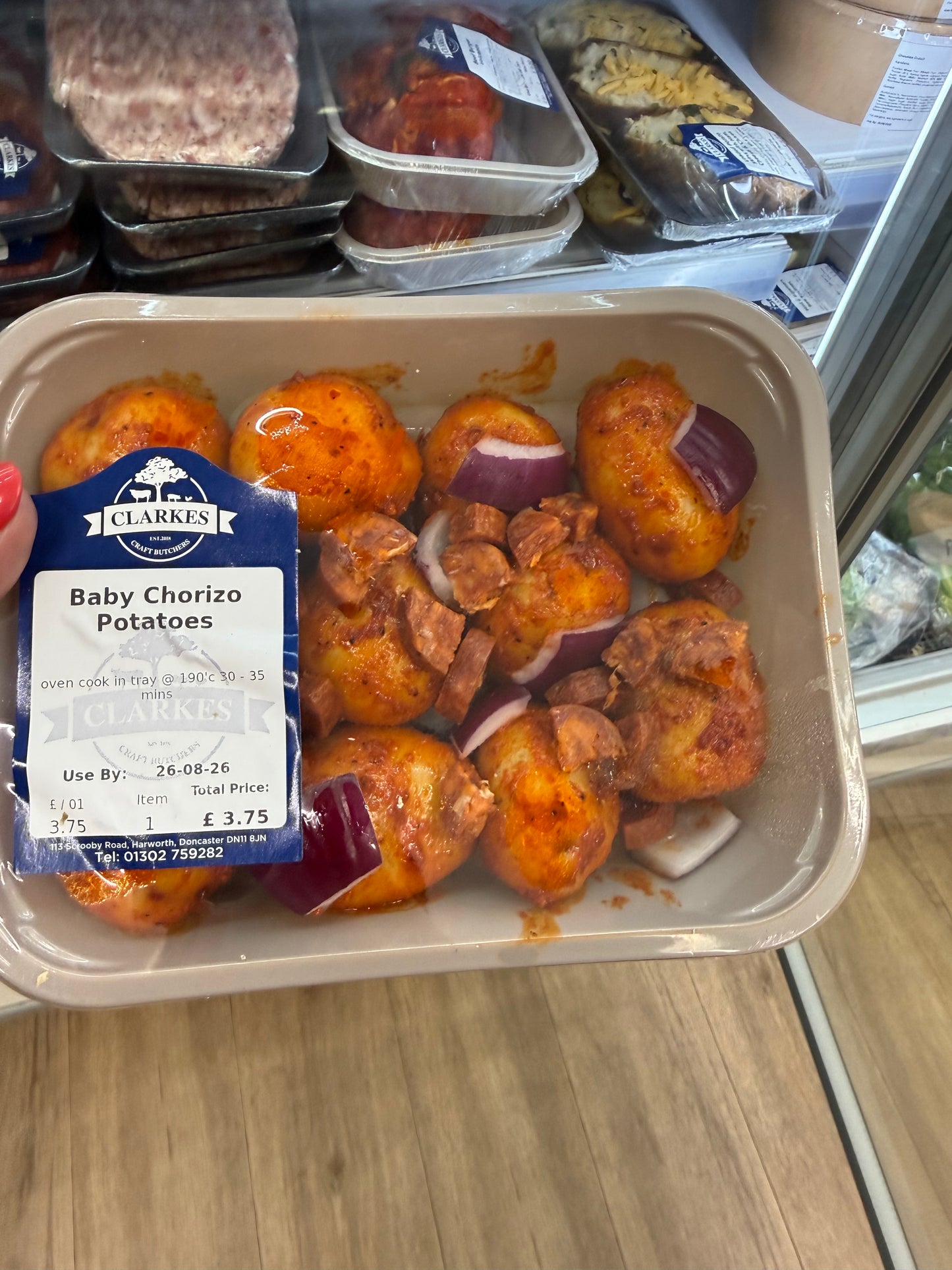 Clarkes Butchers Baby Chorizo Potatoes