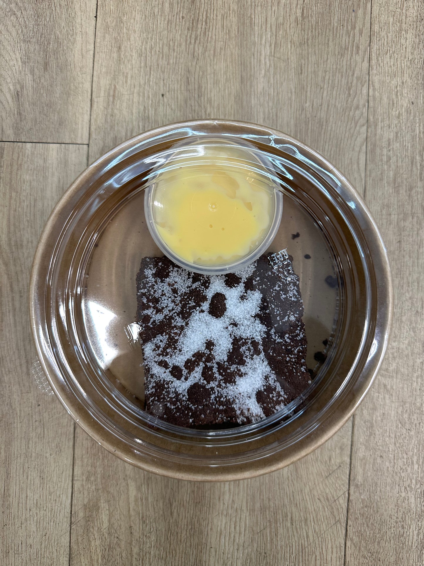 Death by Fudge Chocolate Concrete with Custard