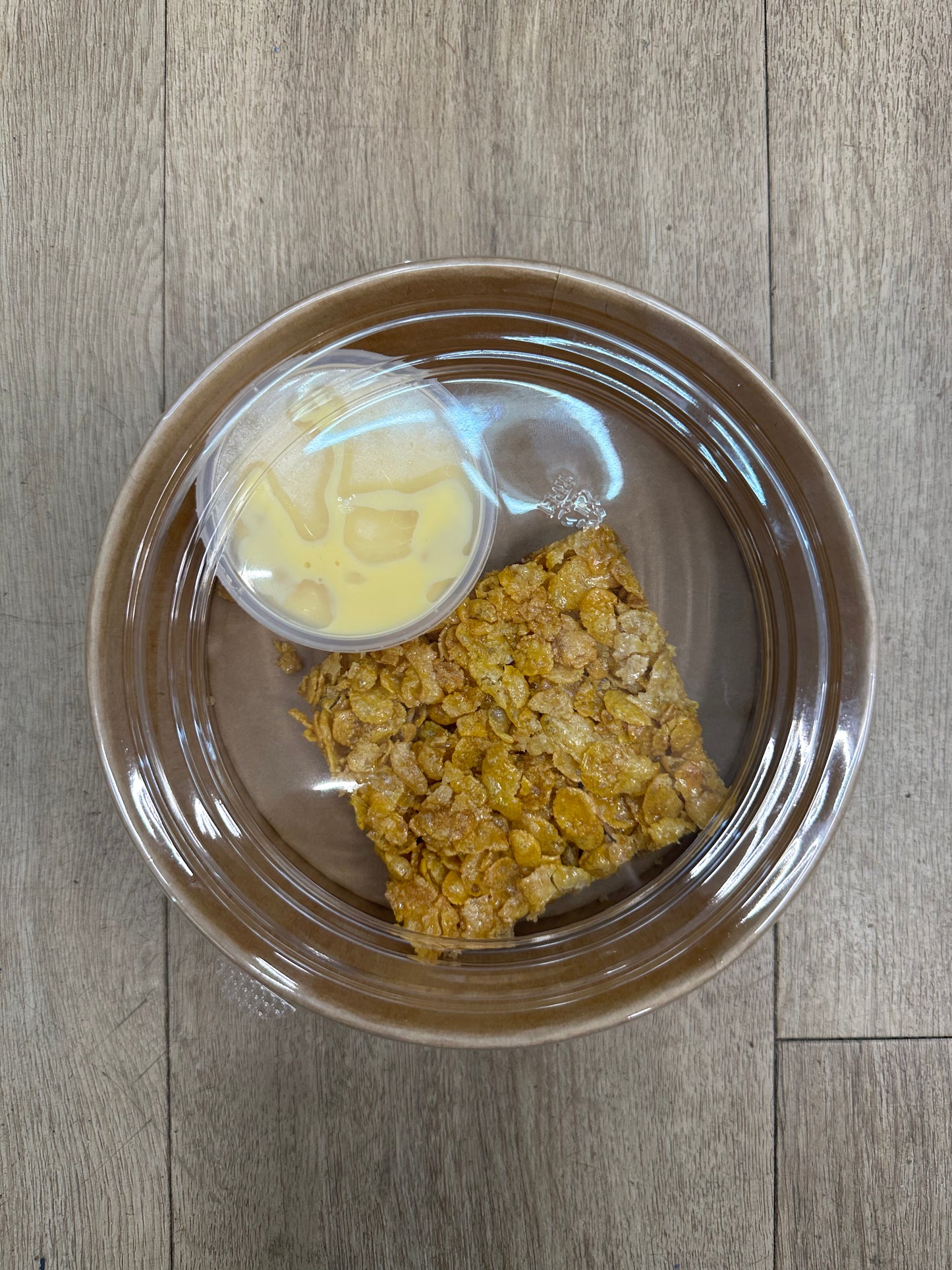 Death by Fudge Cornflake Tart with Custard