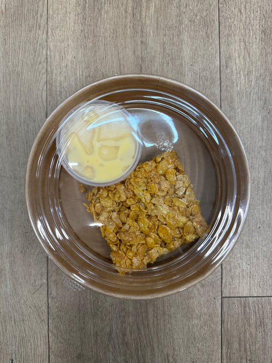 Death by Fudge Cornflake Tart with Custard