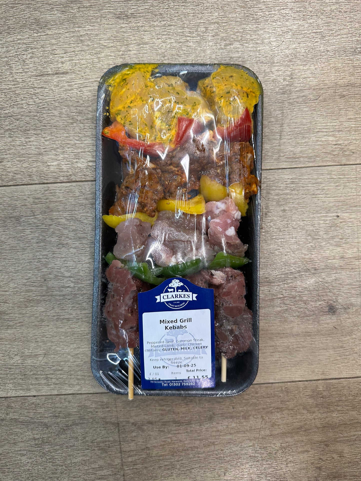 Clarkes Butchers Mixed Grill Kebabs