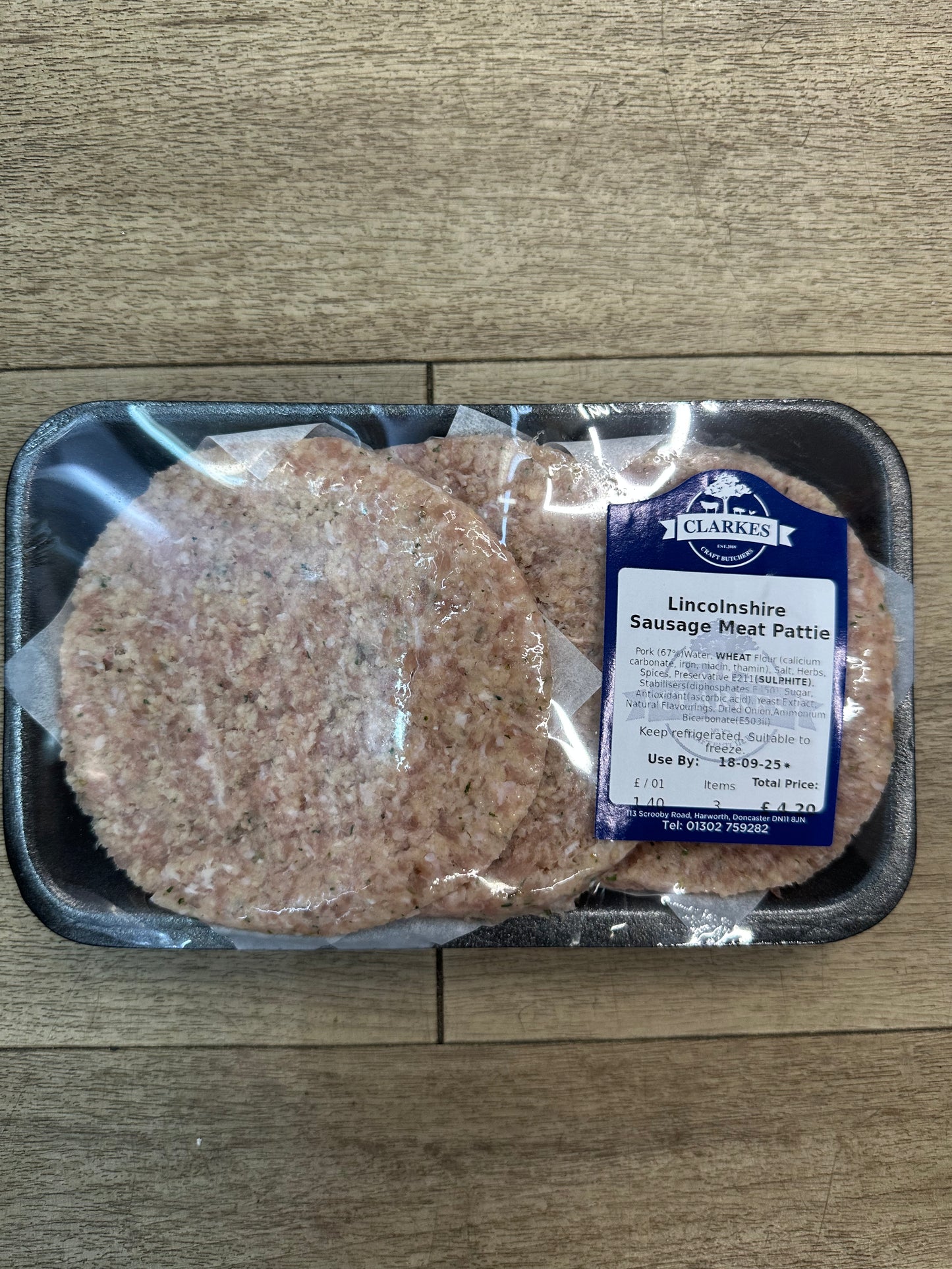 Clarkes Butchers Sausage Patties
