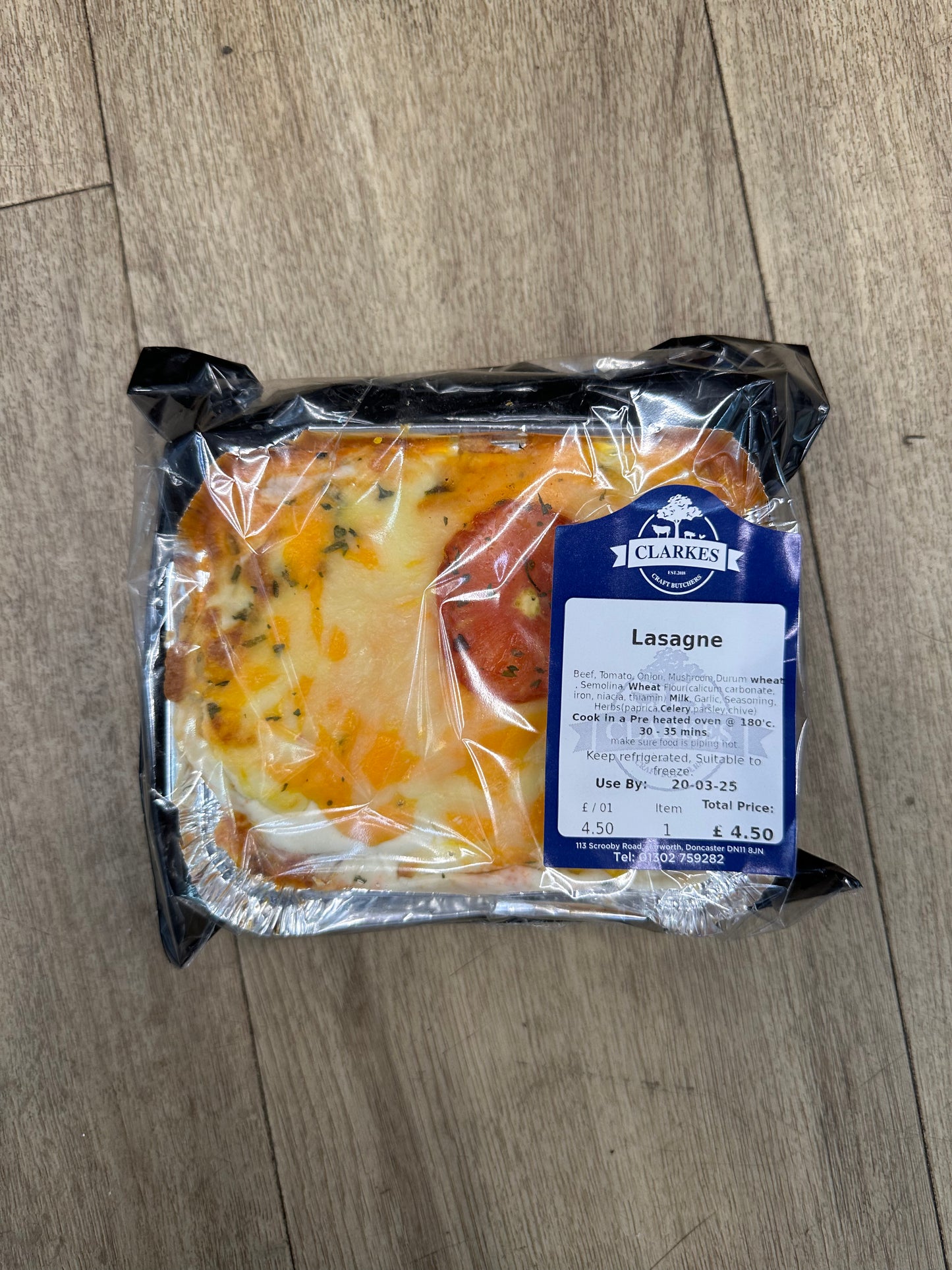 Clarkes Butchers Lasagne
