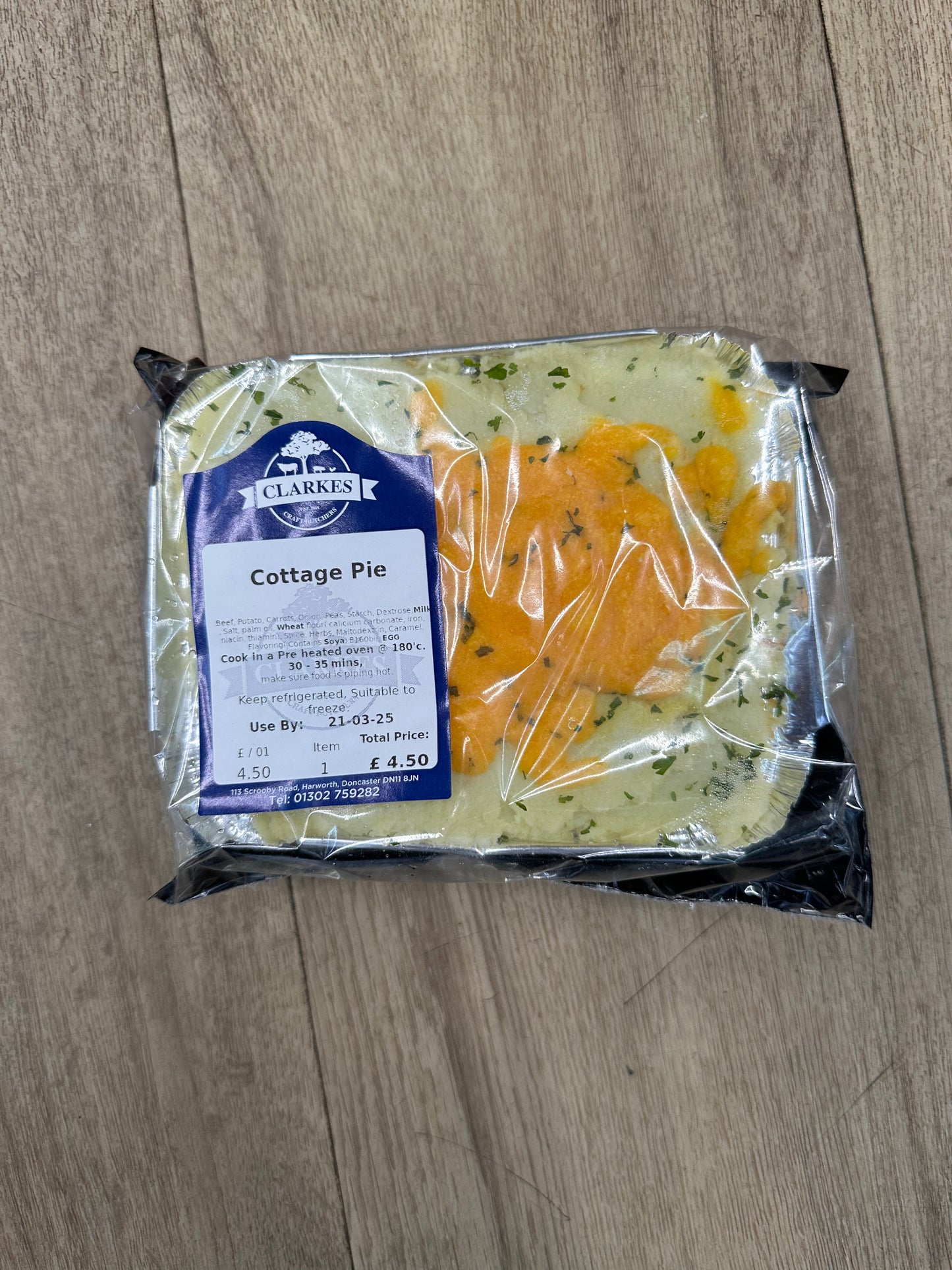Clarkes Butchers Cottage Pie