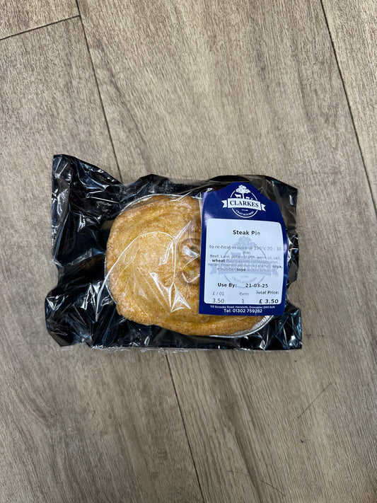 Clarkes Butchers Steak Pie