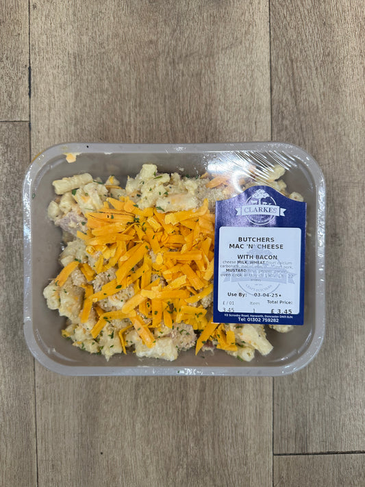 Clarkes Butchers Mac 'n' Cheese with Bacon