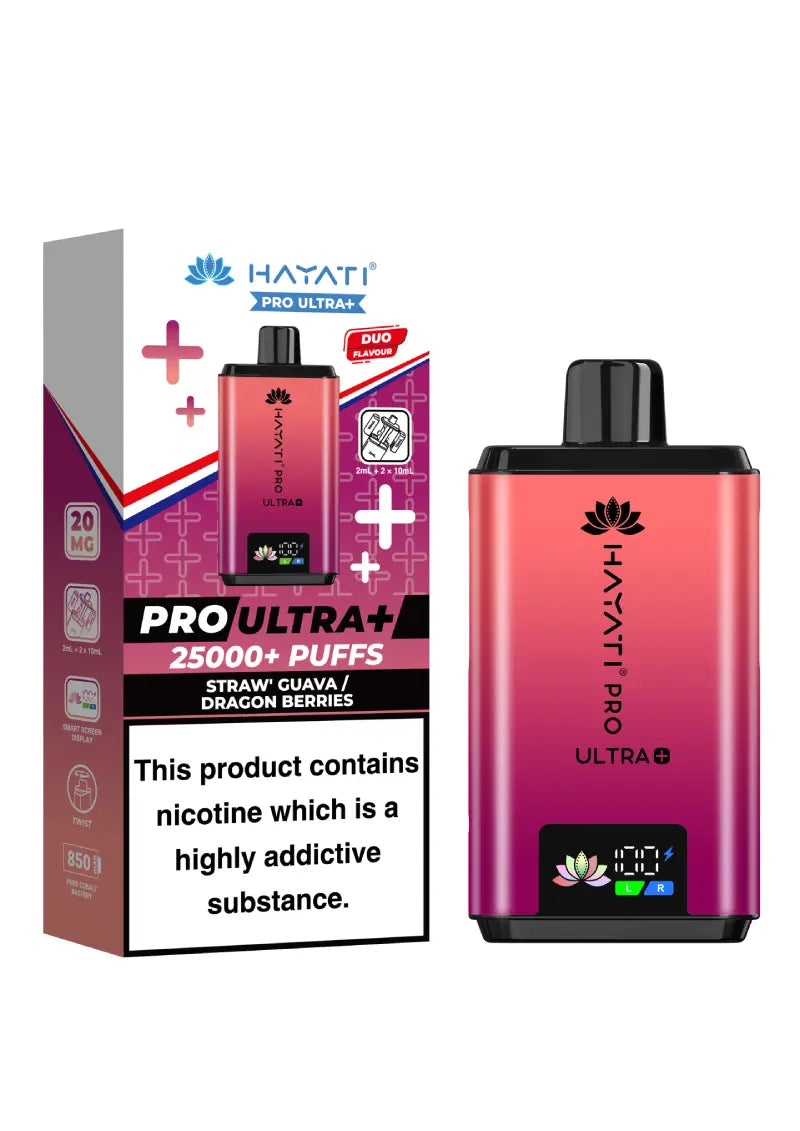 Hayati Pro Ultra Plus 25K Straw Guava/Dragon Berries