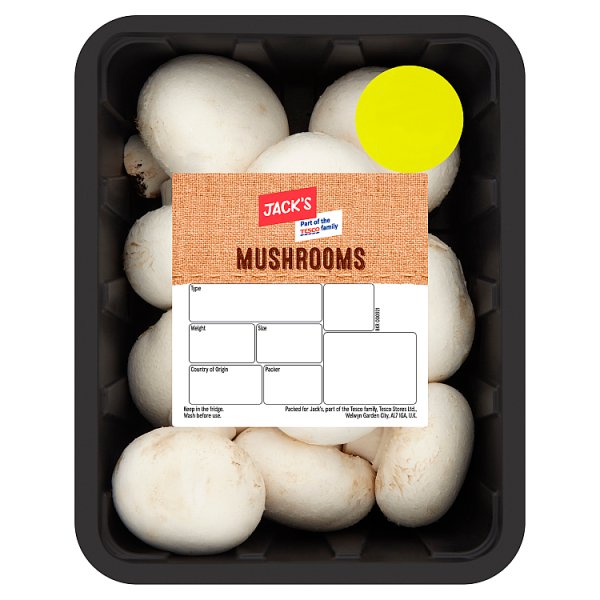 Jack's Closed Cup Mushrooms 250g