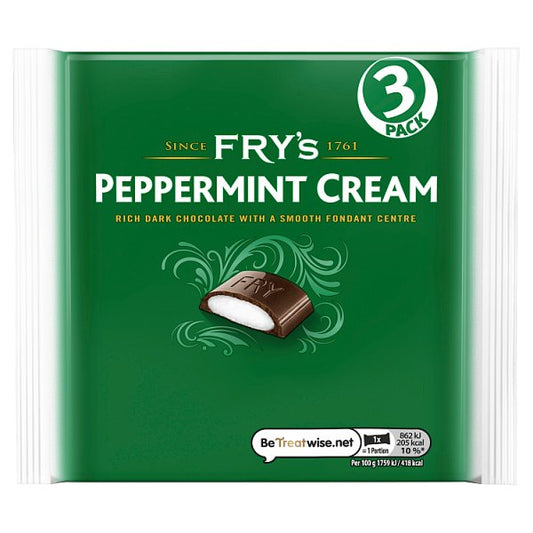 Fry's Peppermint Cream Chocolate Bar 3 Pack 147g