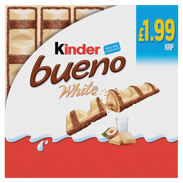 Kinder 5 Bueno White Milk & Hazelnuts 97.5g