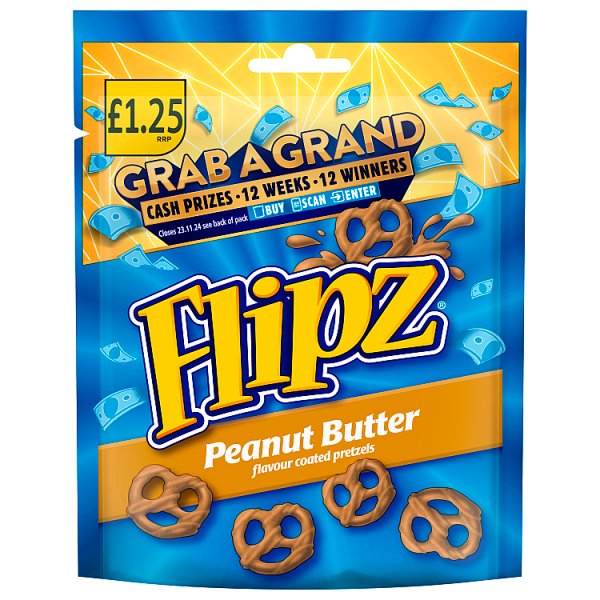 Flipz Peanut Butter Pretzels 80g
