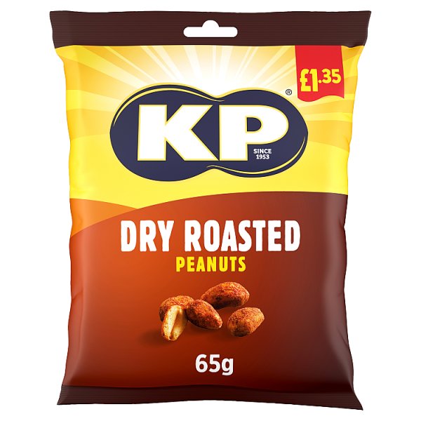 KP Dry Roasted Peanuts 65g