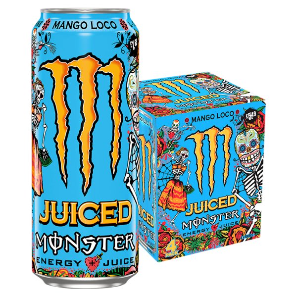 Monster Energy Drink Mango Loco 4x500ml