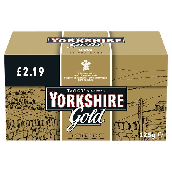 Yorkshire Tea Gold 40 Tea Bags 125g