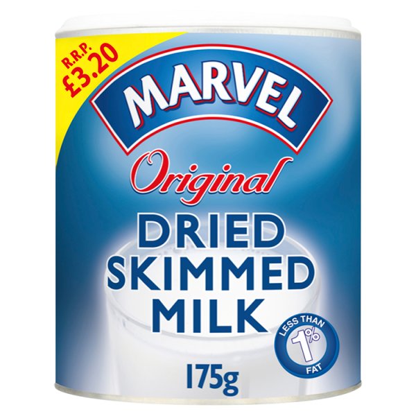 MARVEL Original Dried Skimmed Milk 12x175g