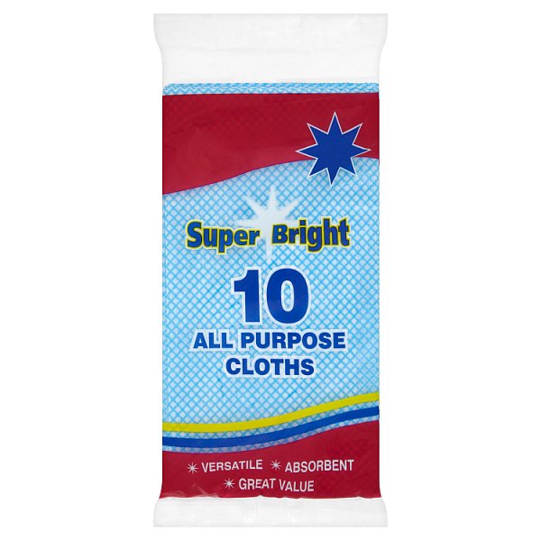 Super Bright 10 All Purpose Cloths