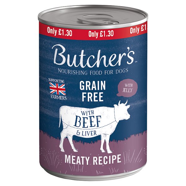 Butcher's Nourishing Food for Dogs with Beef & Liver 400g