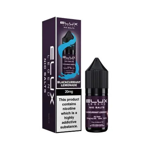 Elux Legend 10ml Nicotine Salt E-Liquids BLACKCURRENT LEMONADE 20mg Nic Salts