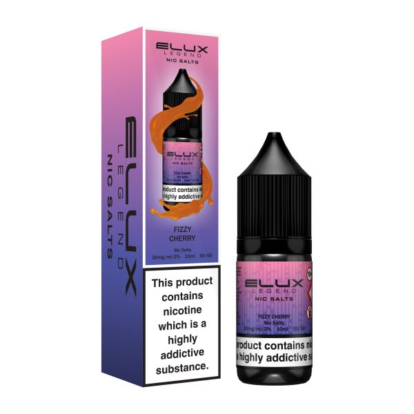 Elux Legend 10ml Nicotine Salt E-Liquids FIZZY CHERRY 10mg Nic Salts