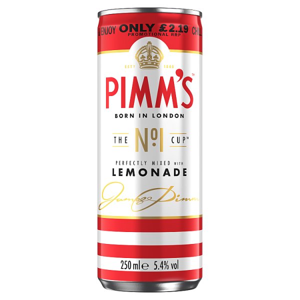 Pimm's No1 and Lemonade 250ml