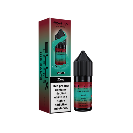 Elux Legend 10ml Nicotine Salt E-Liquids OASIS 10mg Nic Salts