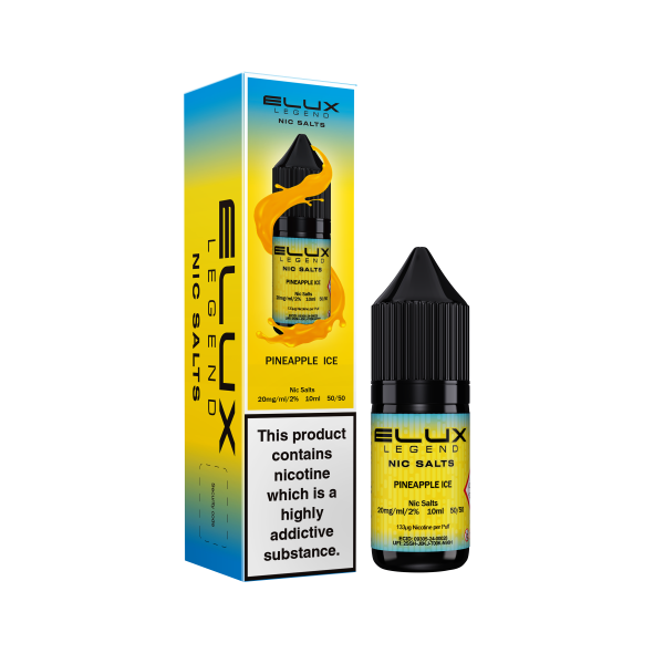 Elux Legend 10ml Nicotine Salt E-Liquids PINEAPPLE ICE 10mg Nic Salts