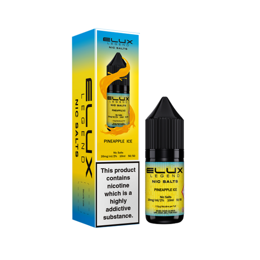 Elux Legend 10ml Nicotine Salt E-Liquids PINEAPPLE ICE 10mg Nic Salts