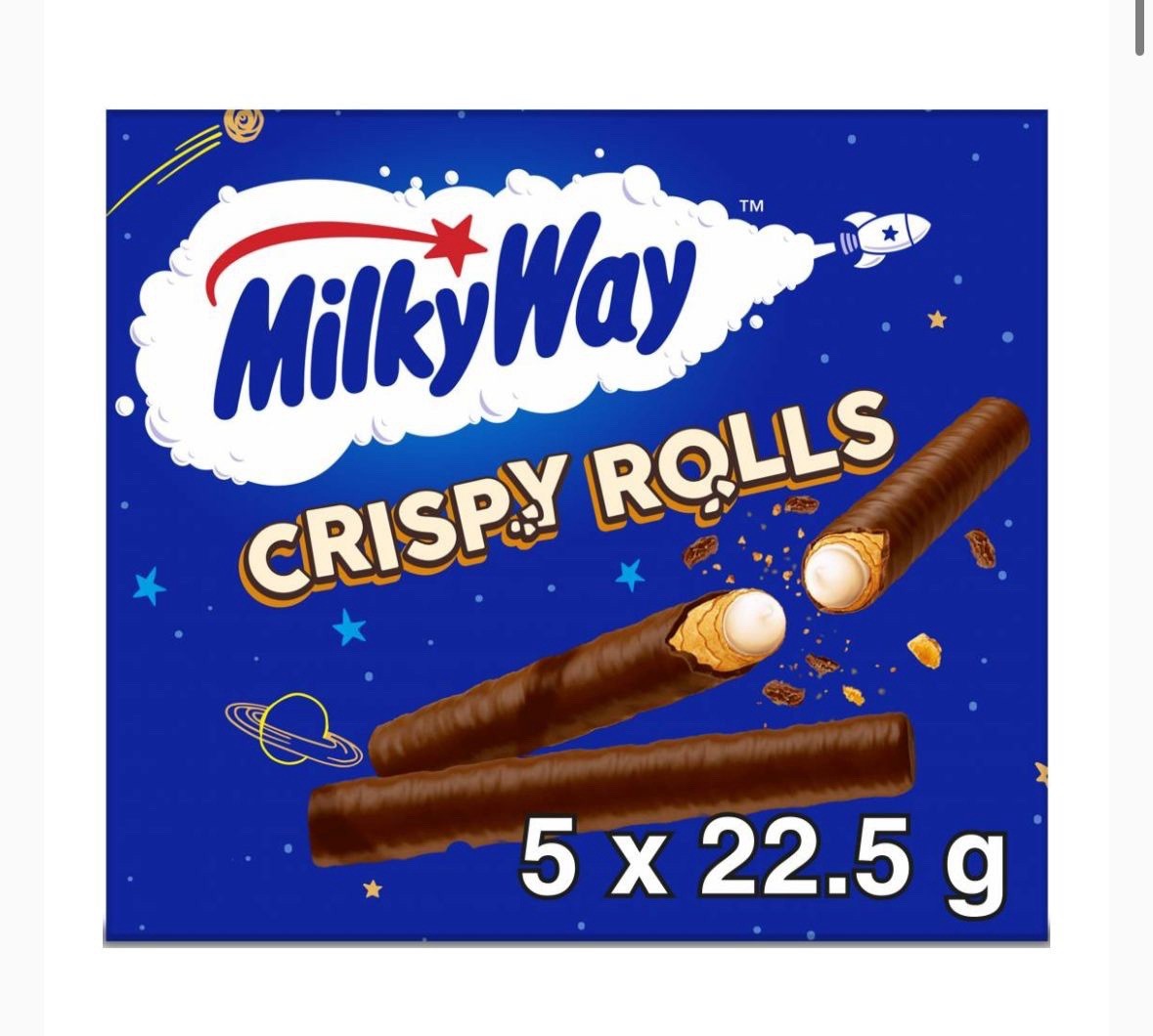 Milky Way Crispy Rolls 5pk 112.5g