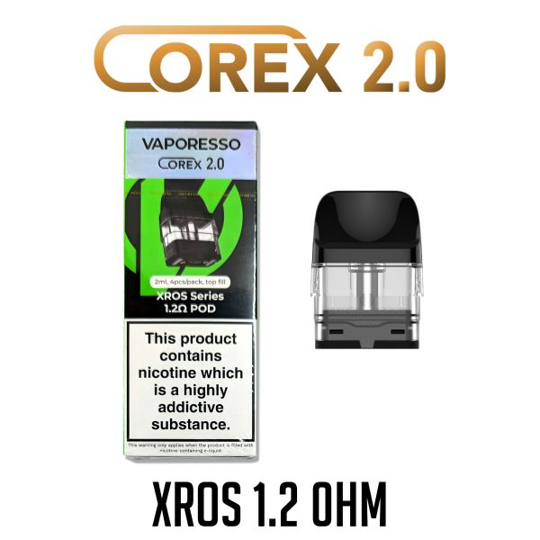 Vaporesso XROS Series COREX 2.0 Replacement Pods 1.2 Ohm (4 Pack)