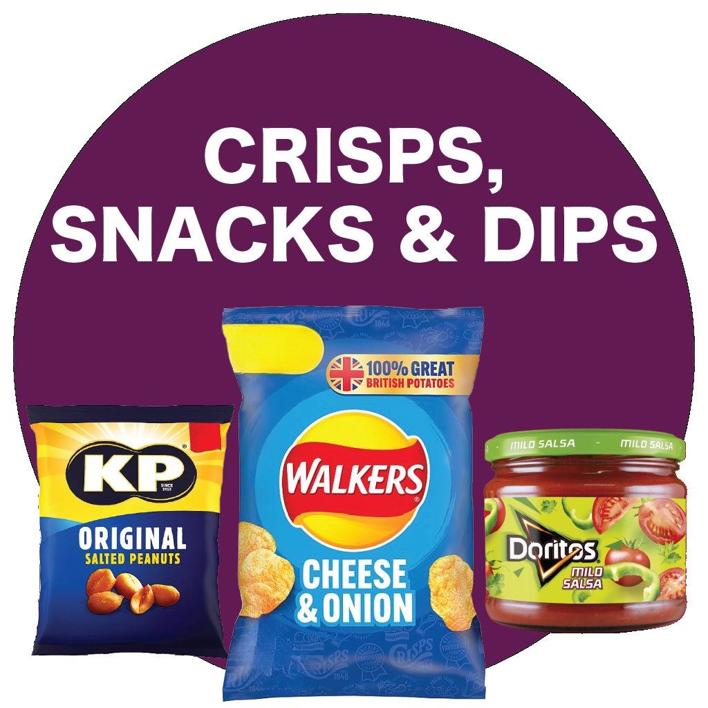 Crisps, Snacks & Dips