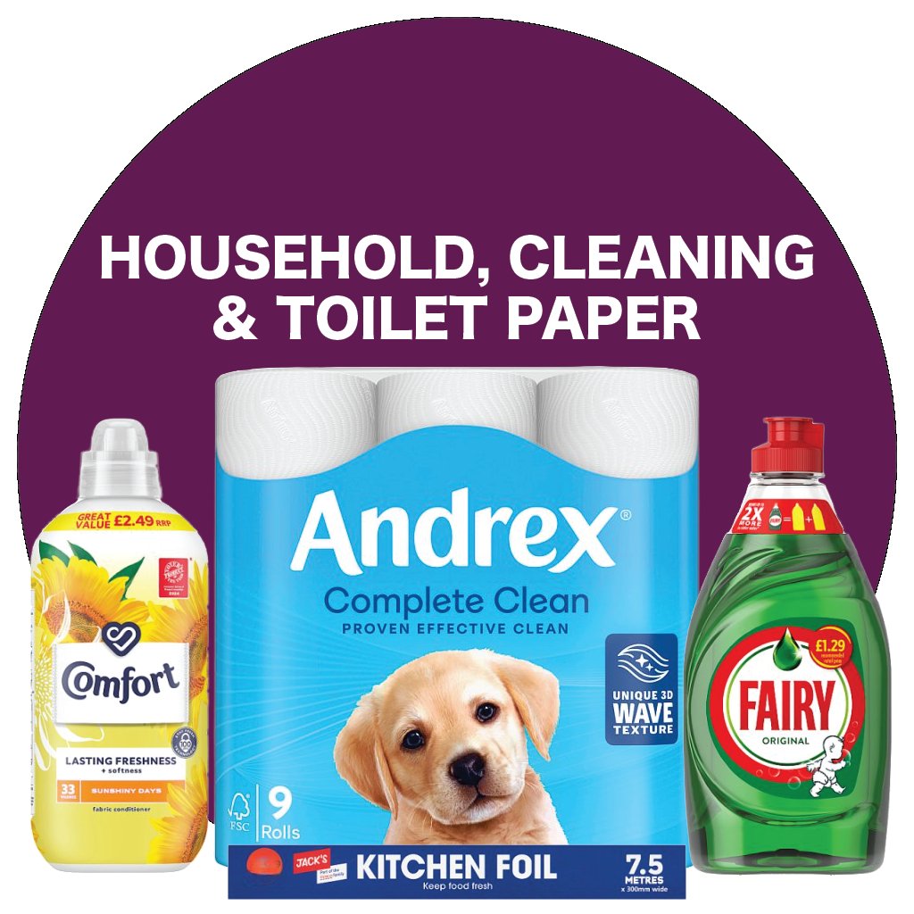 Household, Cleaning & Toilet Paper