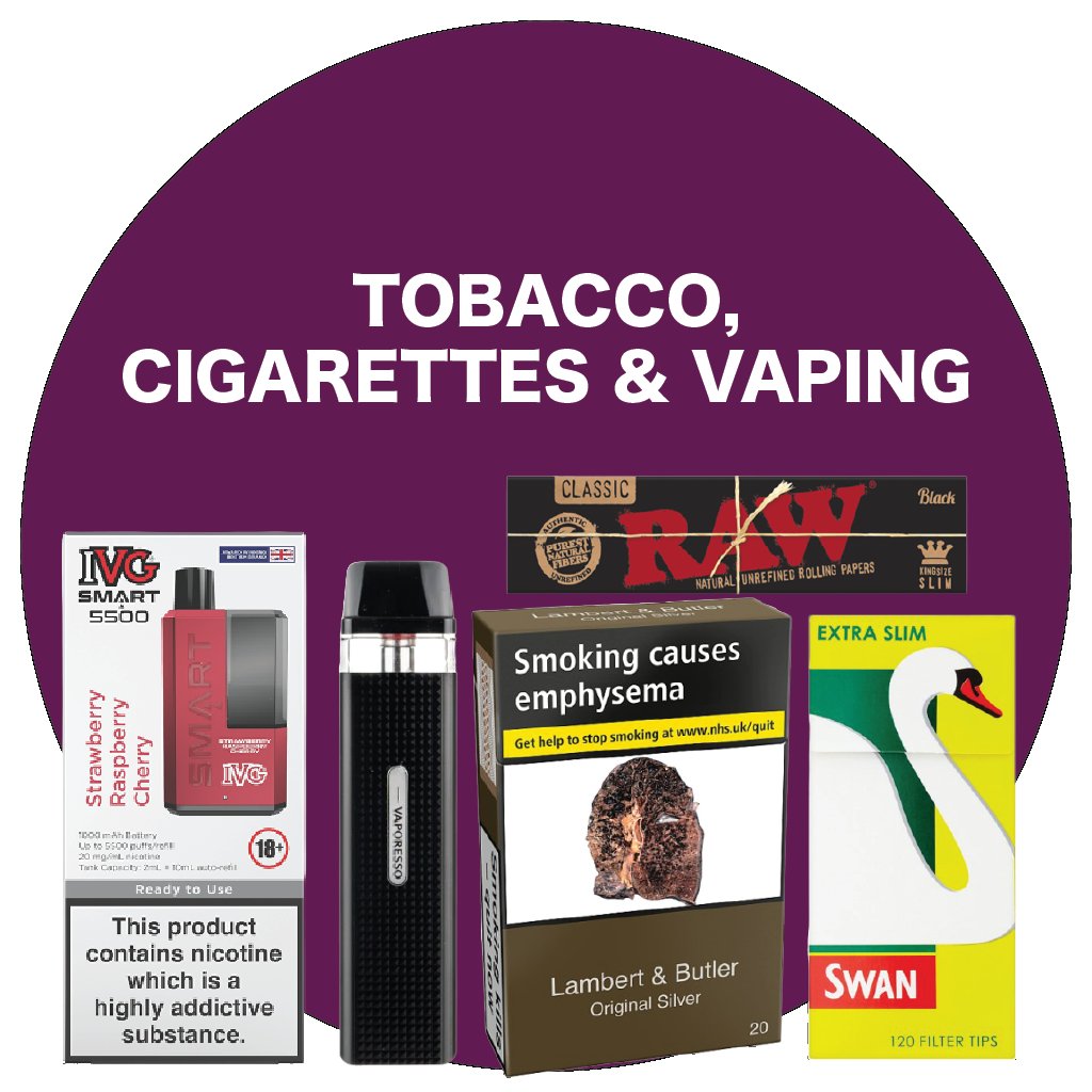 Tobacco, Cigarettes and Vaping