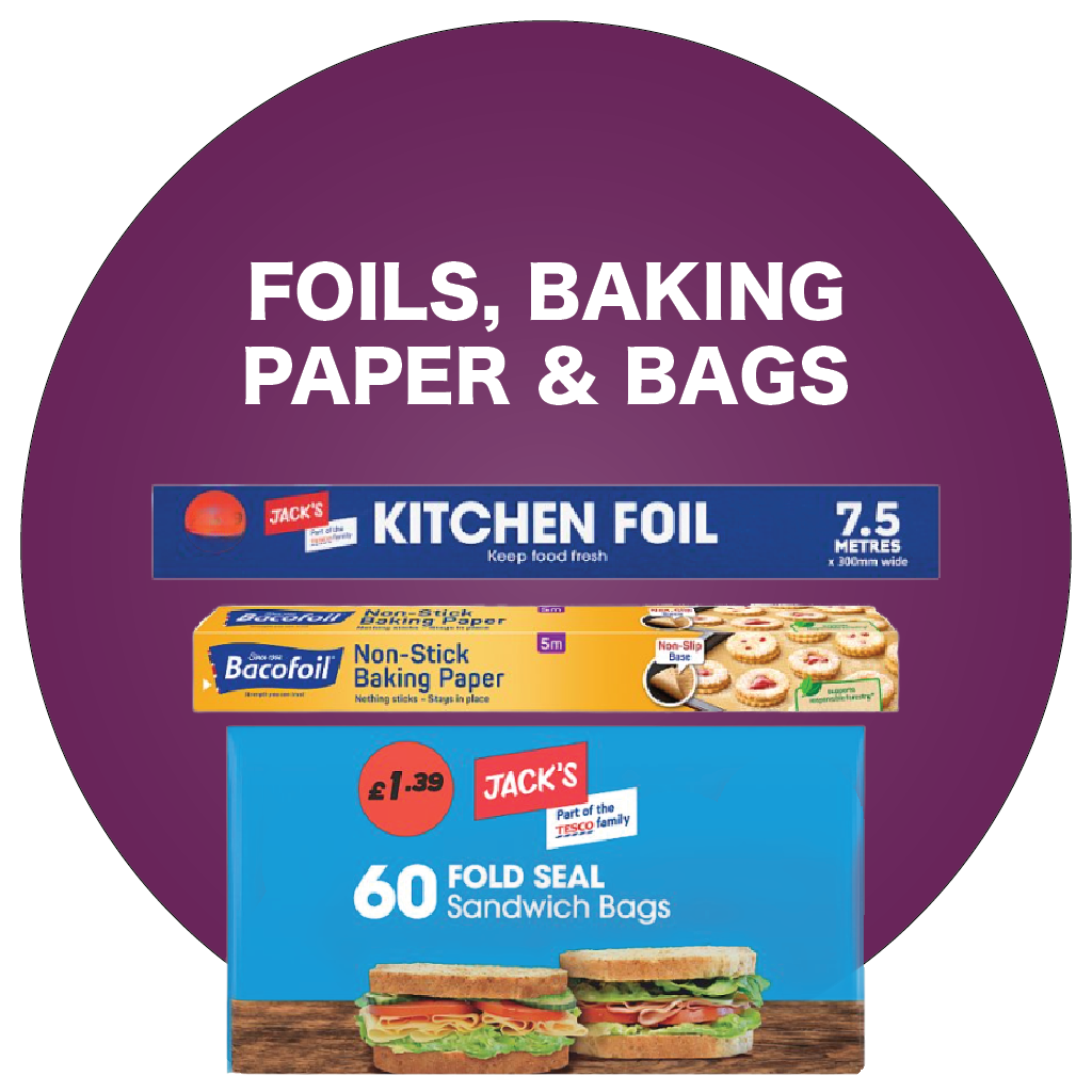 Foils, Baking Paper & Bags