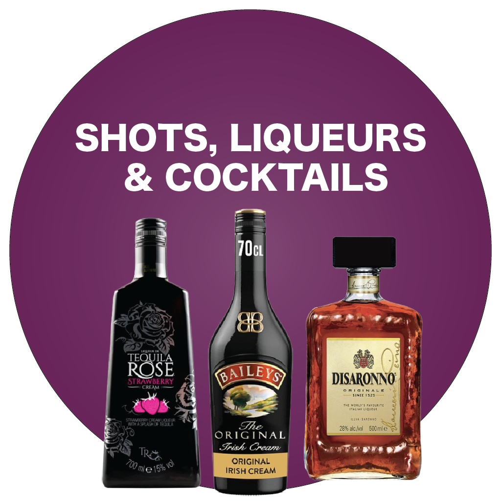 Shots, Liqueurs & Cocktails