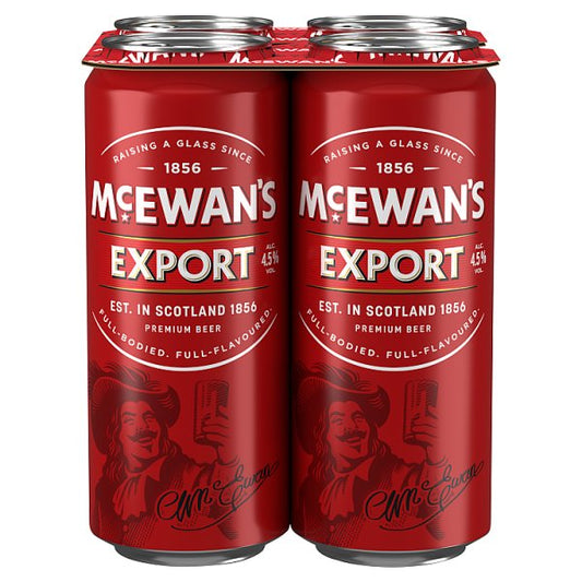 McEwan's Export Premium Ale Beer Cans 4x500ml