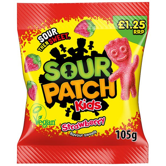 Sour Patch Kids Strawberry Flavour Sweets Bag 105g