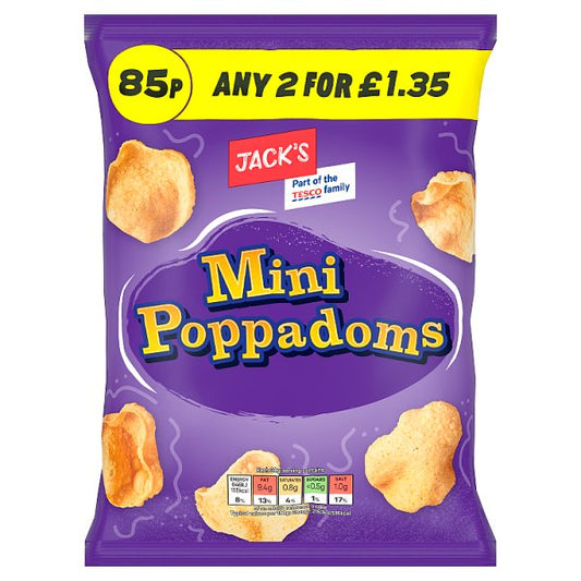 Jack's Mini Poppadoms 30g