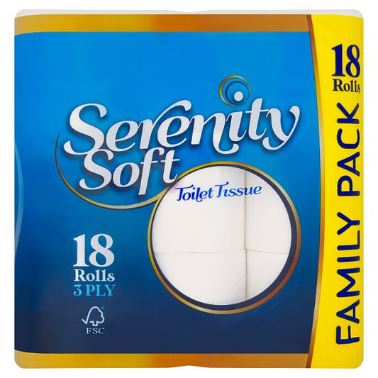 Serenity Soft 18 Toilet Tissue Rolls