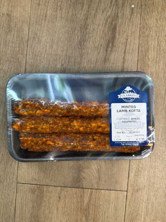 Clarkes Butchers Minted Lamb Kofta Kebabs