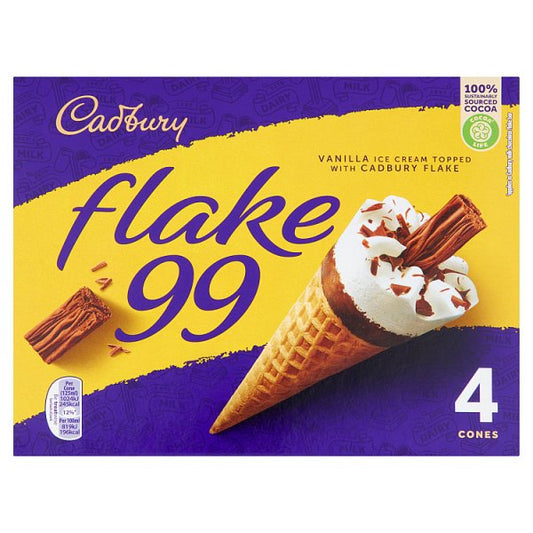 Cadbury Flake 99 Cones 4x125ml (500ml)