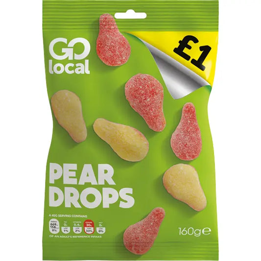 Go Local Pear Drops Bags 130g