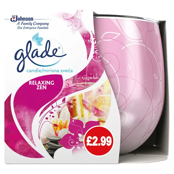Glade Candle Relaxing Zen 108g